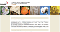 Desktop Screenshot of ecocert.pt