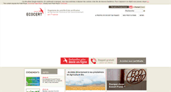 Desktop Screenshot of ecocert.fr